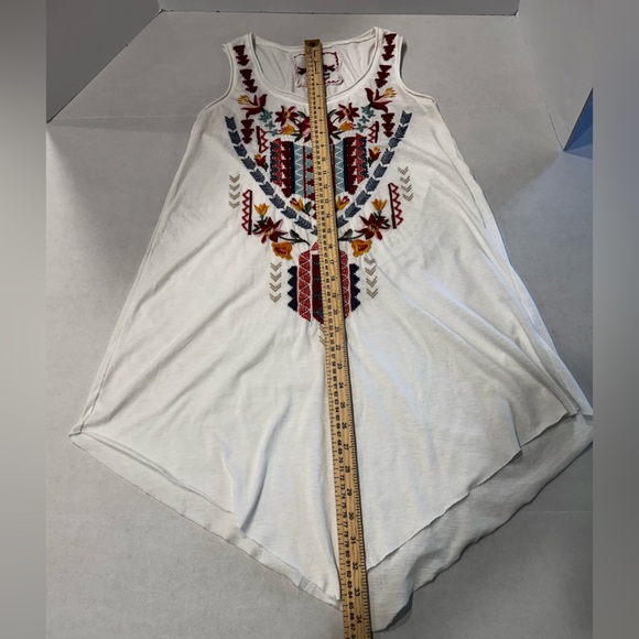 Johnny‎ Was Embroidered White Sleeveless Tunic Tank  XS - Picture 3 of 10